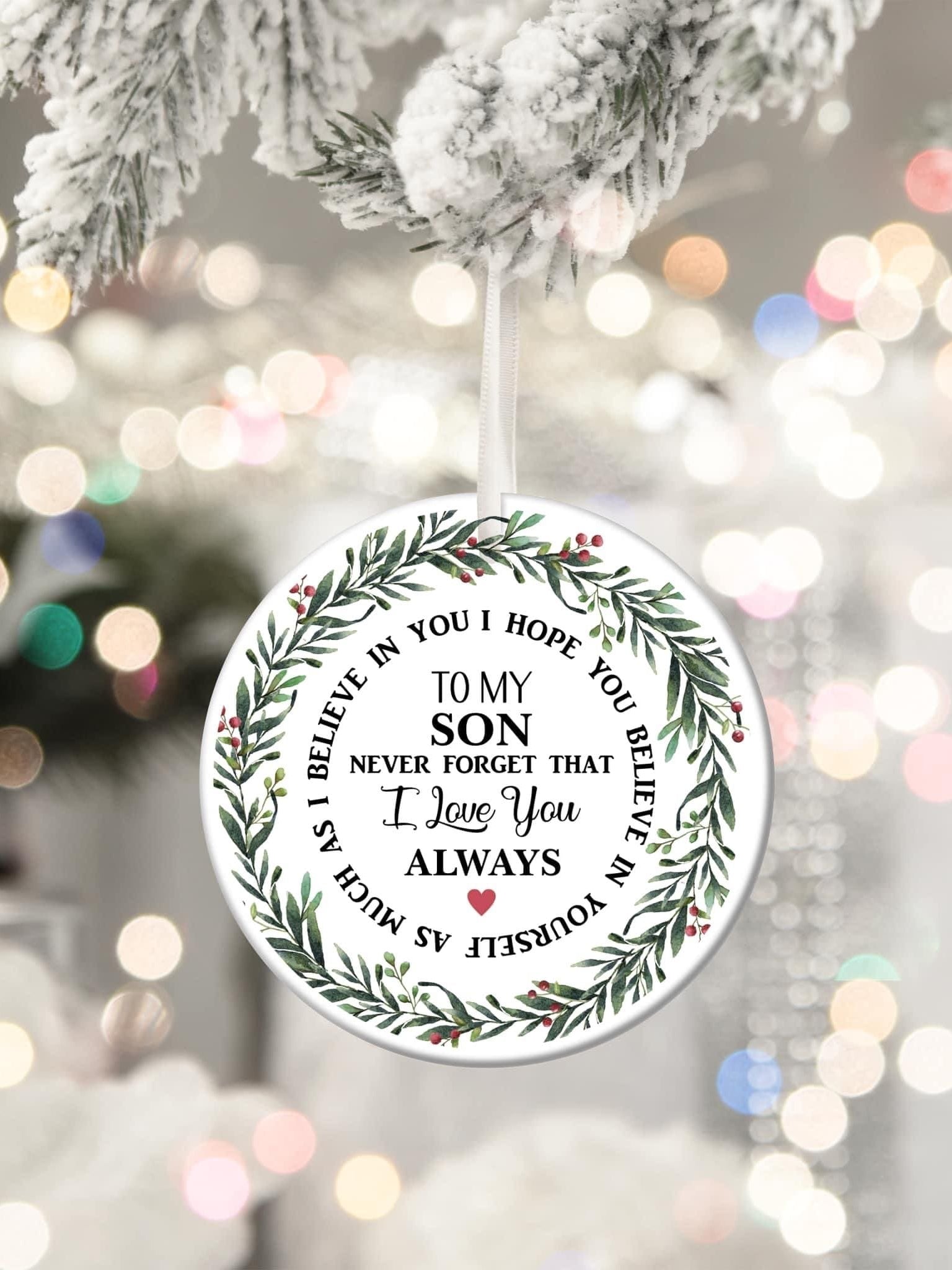 To My Son Ornament-Stay Foxy Boutique, Florissant, Missouri