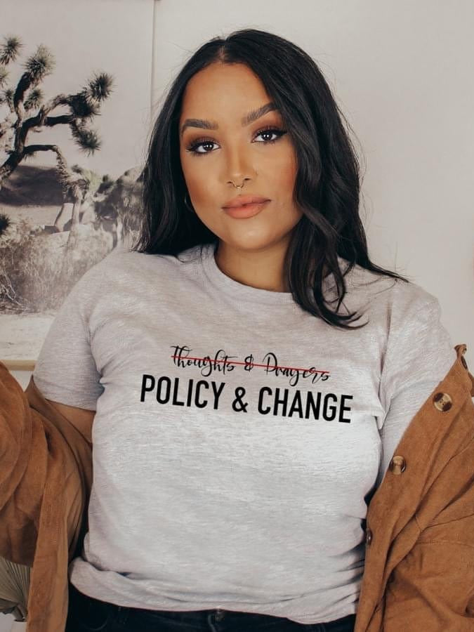 Policy Change Graphic T-Graphic T-Stay Foxy Boutique, Florissant, Missouri