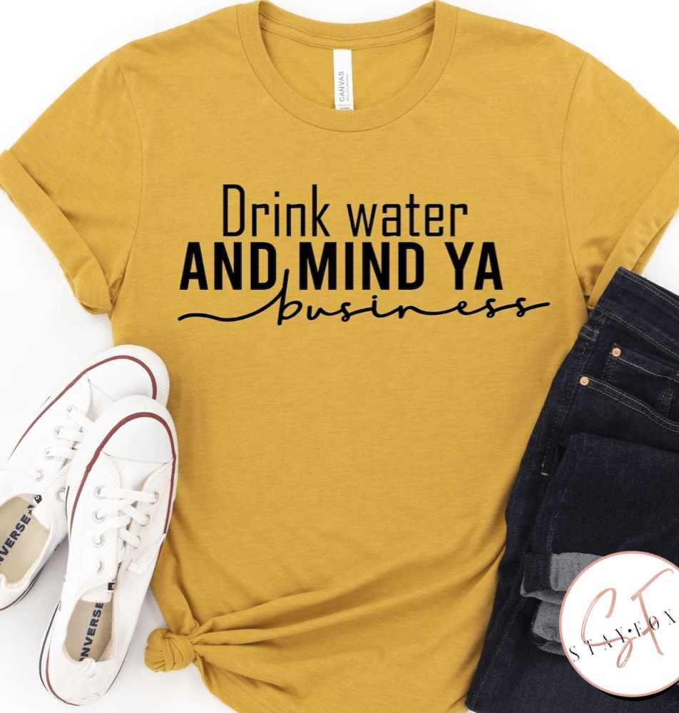 Drink your water-Graphic T-Stay Foxy Boutique, Florissant, Missouri