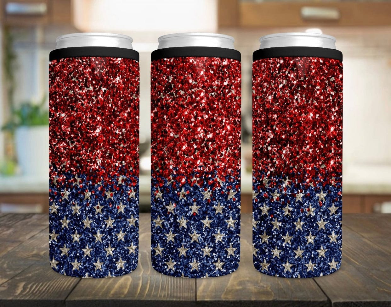 Dipping Into Stars CAN COOLER-Stay Foxy Boutique, Florissant, Missouri