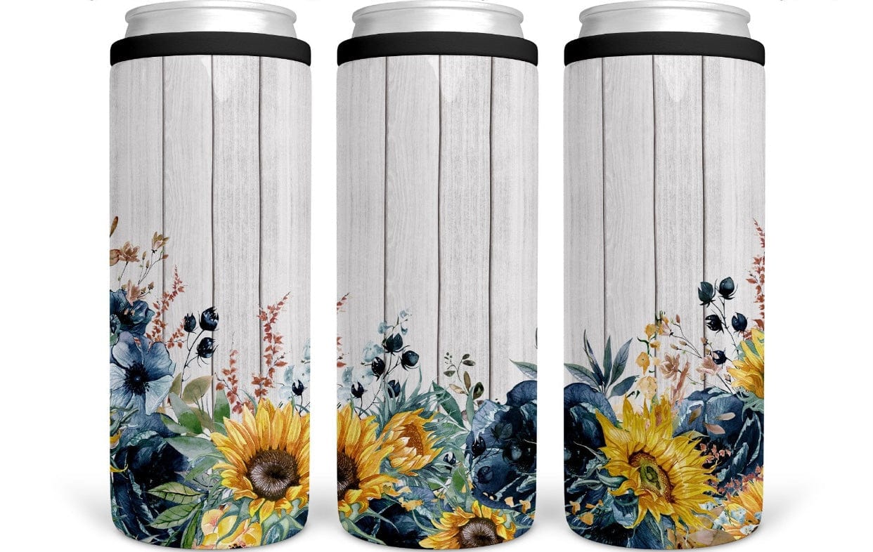 Sunflower Fence CAN COOLER-Stay Foxy Boutique, Florissant, Missouri