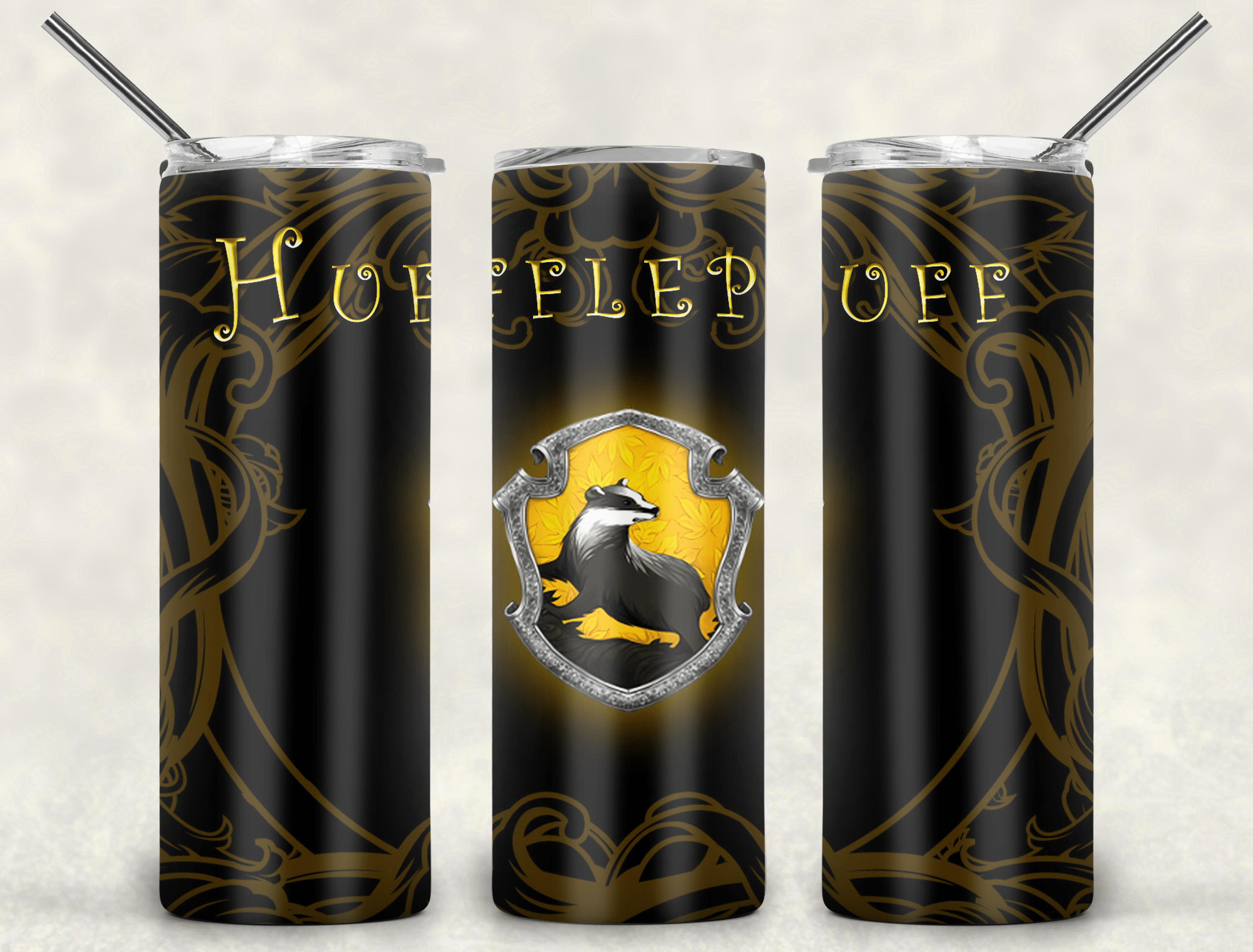 Yellow Main Crest Tumbler-Drinkware-Stay Foxy Boutique, Florissant, Missouri