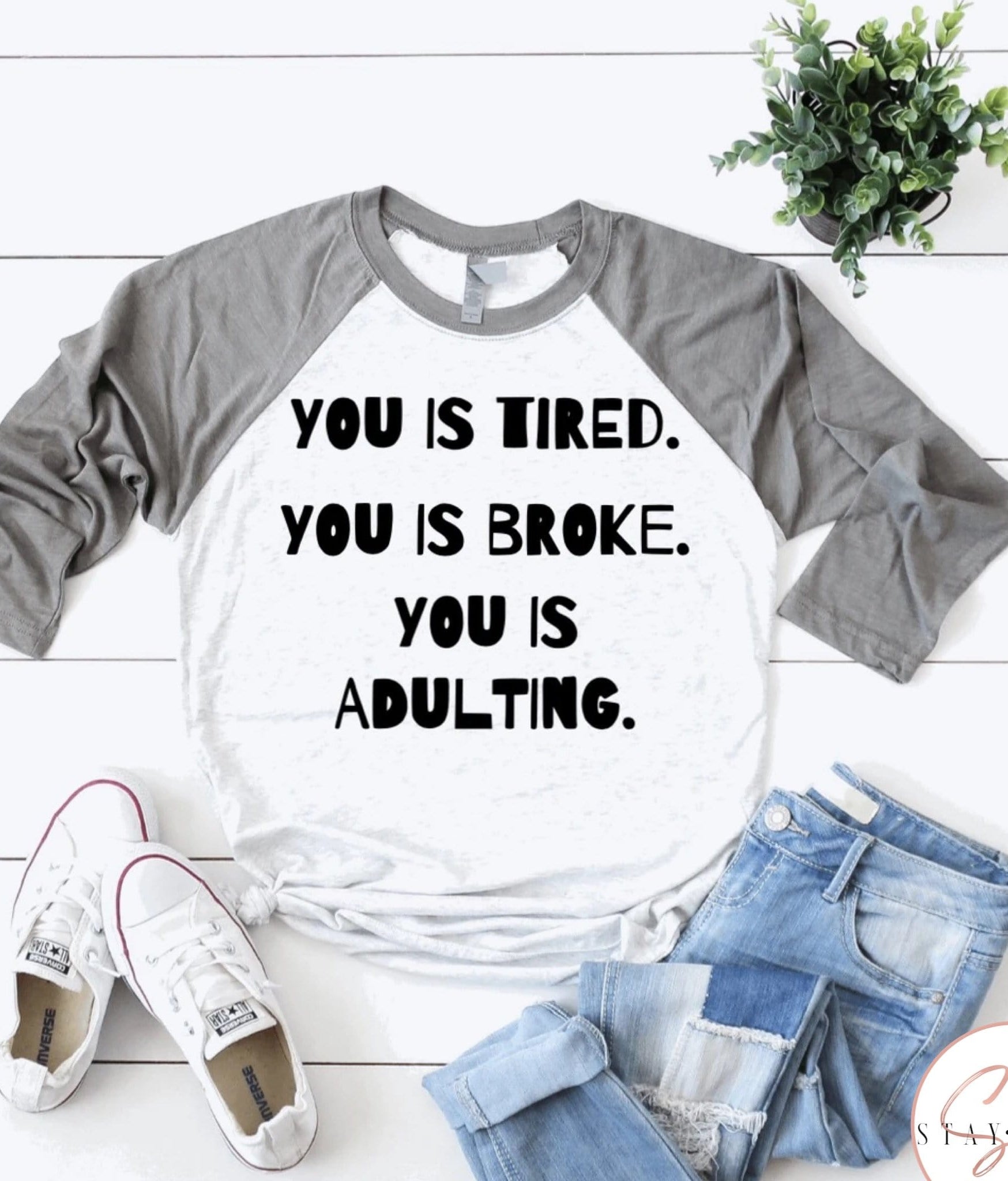 You Is Adulting Graphic T #259-Graphic T-Stay Foxy Boutique, Florissant, Missouri