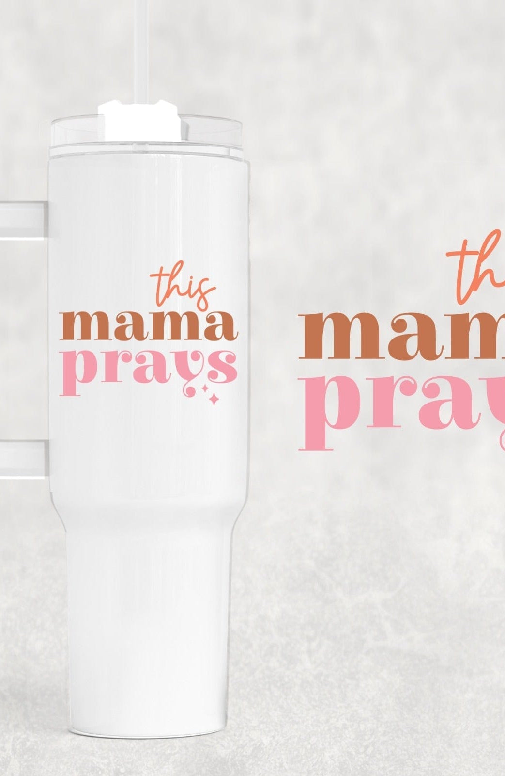 This Mama Prays 40 oz Tumbler-Stay Foxy Boutique, Florissant, Missouri