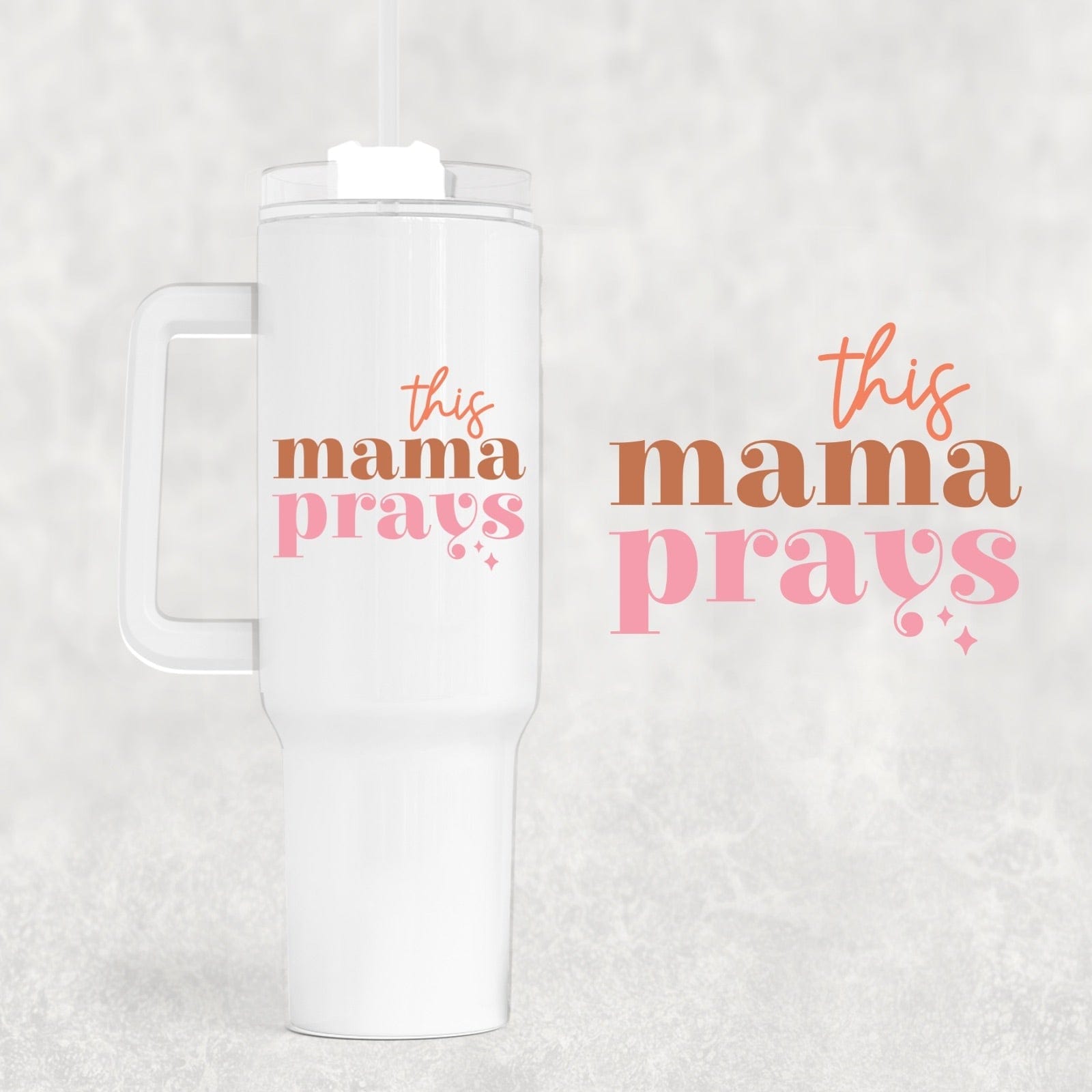 This Mama Prays 40 oz Tumbler-Stay Foxy Boutique, Florissant, Missouri