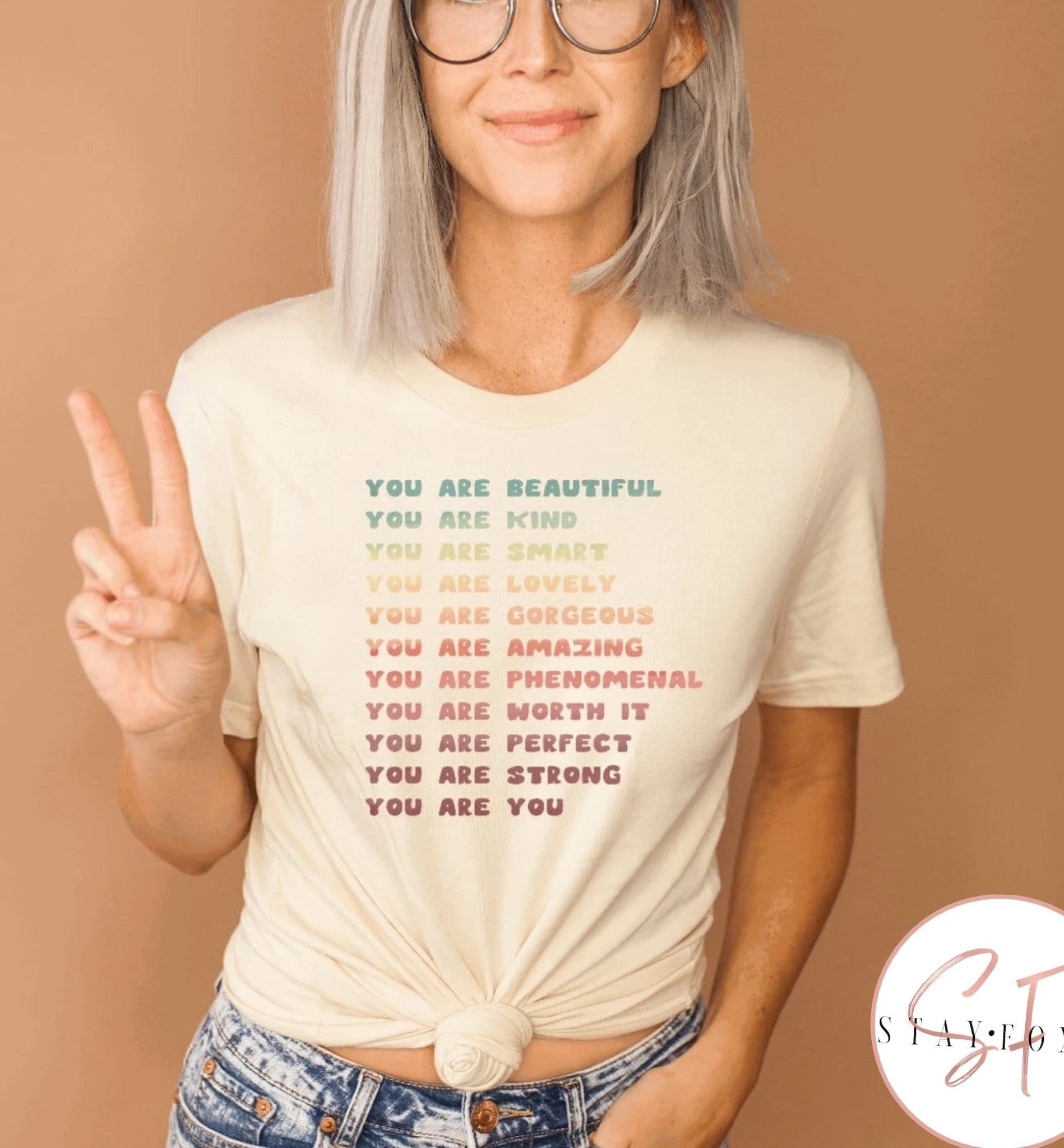You Are Beautiful Graphic T #216-Graphic T-Stay Foxy Boutique, Florissant, Missouri