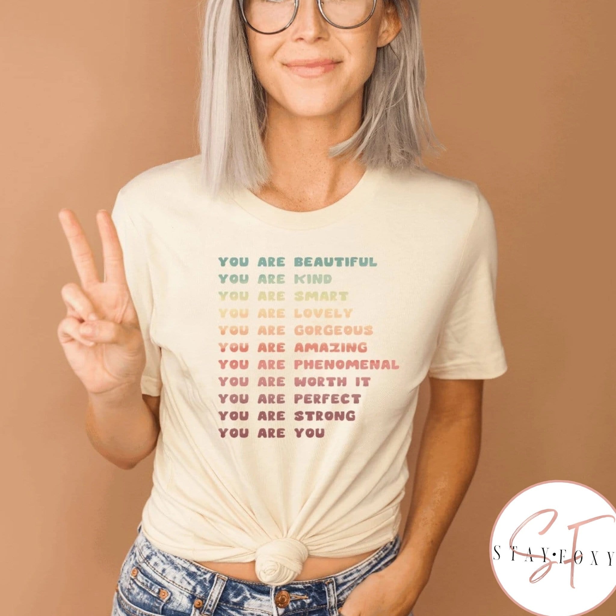 You Are Beautiful Graphic T #216-Graphic T-Stay Foxy Boutique, Florissant, Missouri