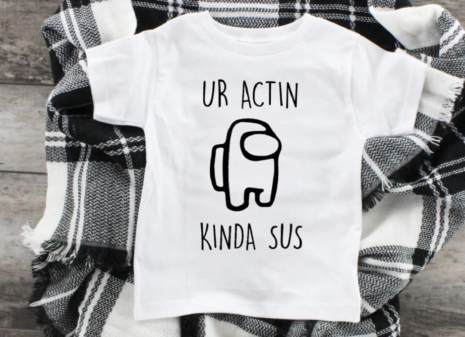 Kinda Sus Toddler and Kid Graphic T-Graphic T-Stay Foxy Boutique, Florissant, Missouri