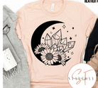 Sunflower Crystal Moon Graphic T-Graphic T-Stay Foxy Boutique, Florissant, Missouri