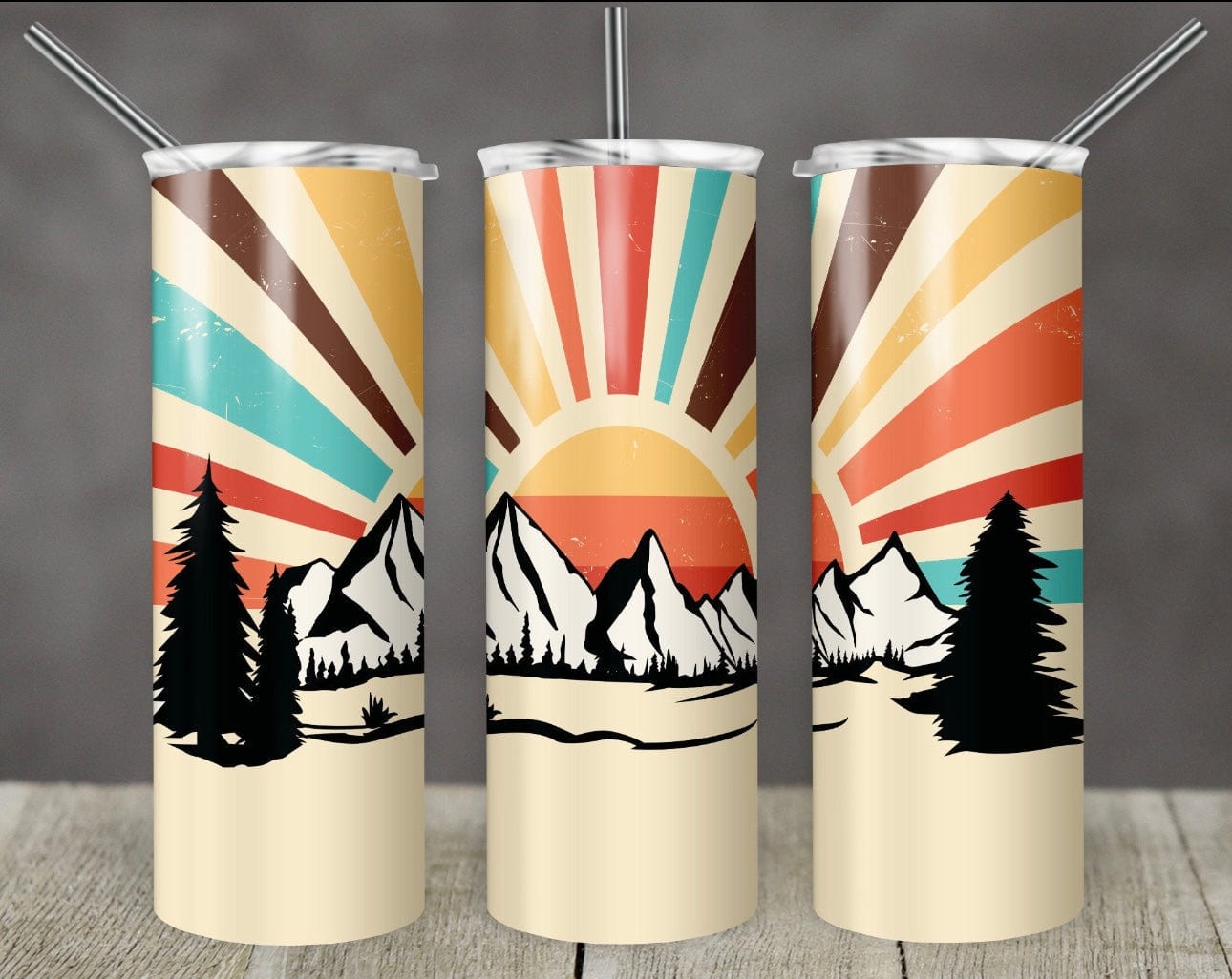 Rainbow Of Mountains Tumbler-Stay Foxy Boutique, Florissant, Missouri