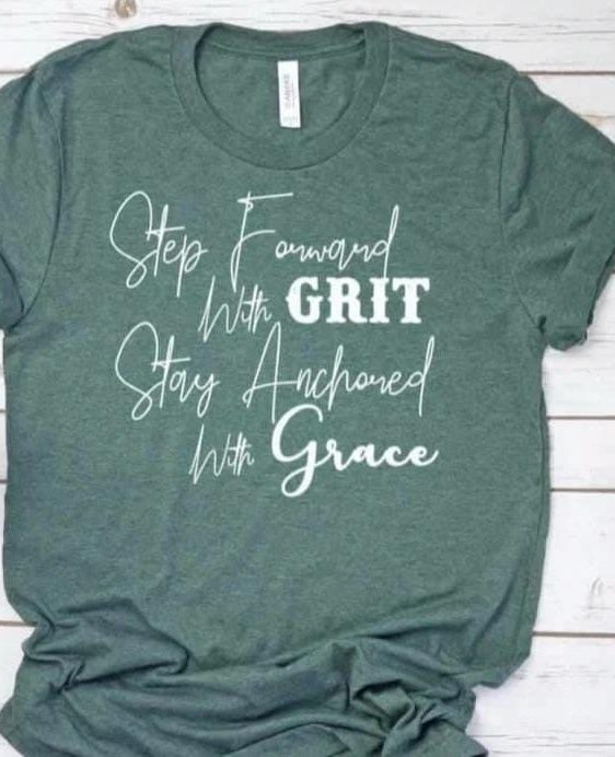 Step Forward With Grit Graphic T-Graphic T-Stay Foxy Boutique, Florissant, Missouri