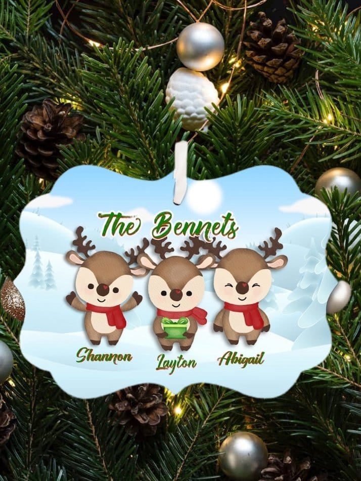 Reindeer Family Ornament-Stay Foxy Boutique, Florissant, Missouri