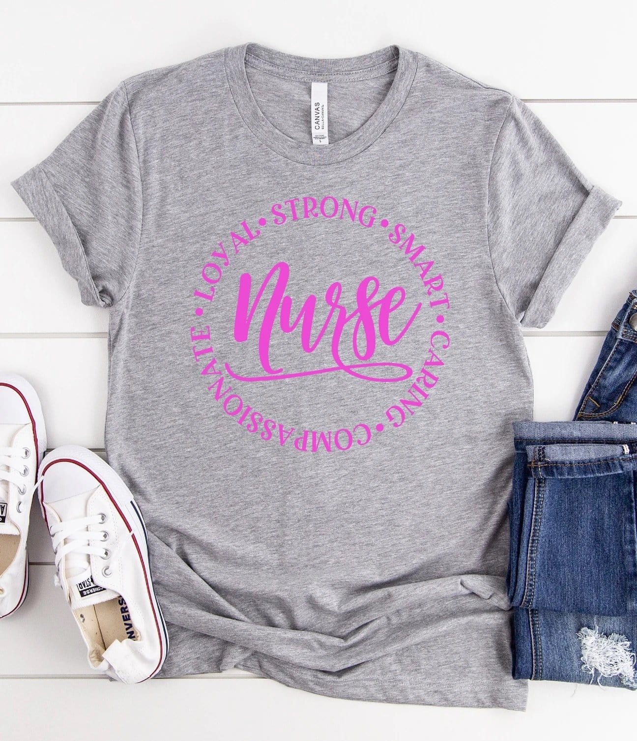 Nurse Graphic T #141-Graphic T-Stay Foxy Boutique, Florissant, Missouri