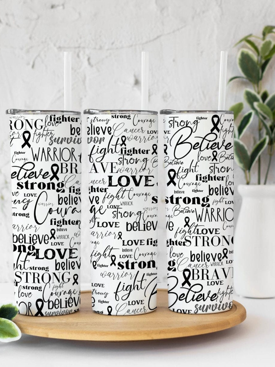 Love Strong Warrior Tumbler-Stay Foxy Boutique, Florissant, Missouri