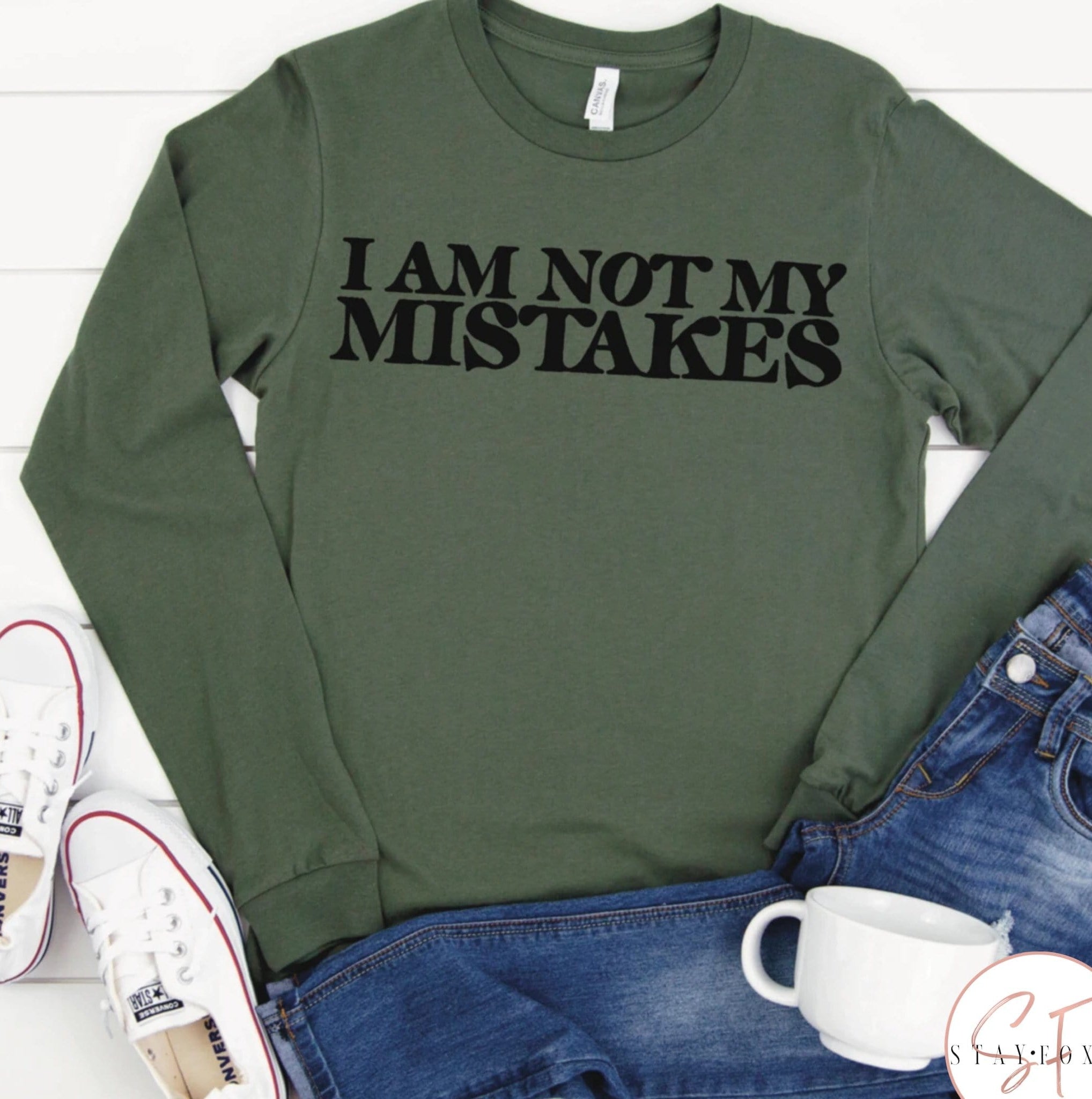 I Am Not My Mistakes Graphic T-Graphic T-Stay Foxy Boutique, Florissant, Missouri