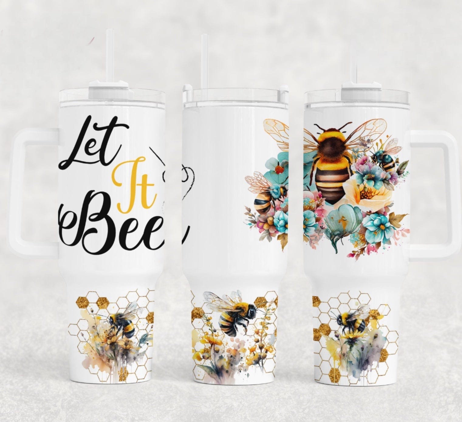 Let It Bee 40 oz Tumbler-Stay Foxy Boutique, Florissant, Missouri