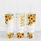 Sunflower Mom 40 oz Tumbler-Stay Foxy Boutique, Florissant, Missouri