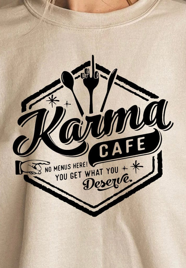Karma Cafe Graphic T-Graphic T-Stay Foxy Boutique, Florissant, Missouri