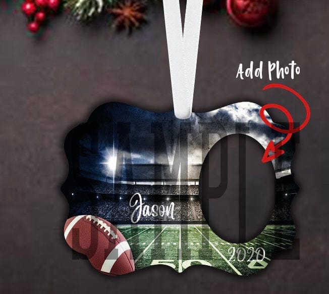 Sports Ornaments *Add a Photo and Name*-Stay Foxy Boutique, Florissant, Missouri