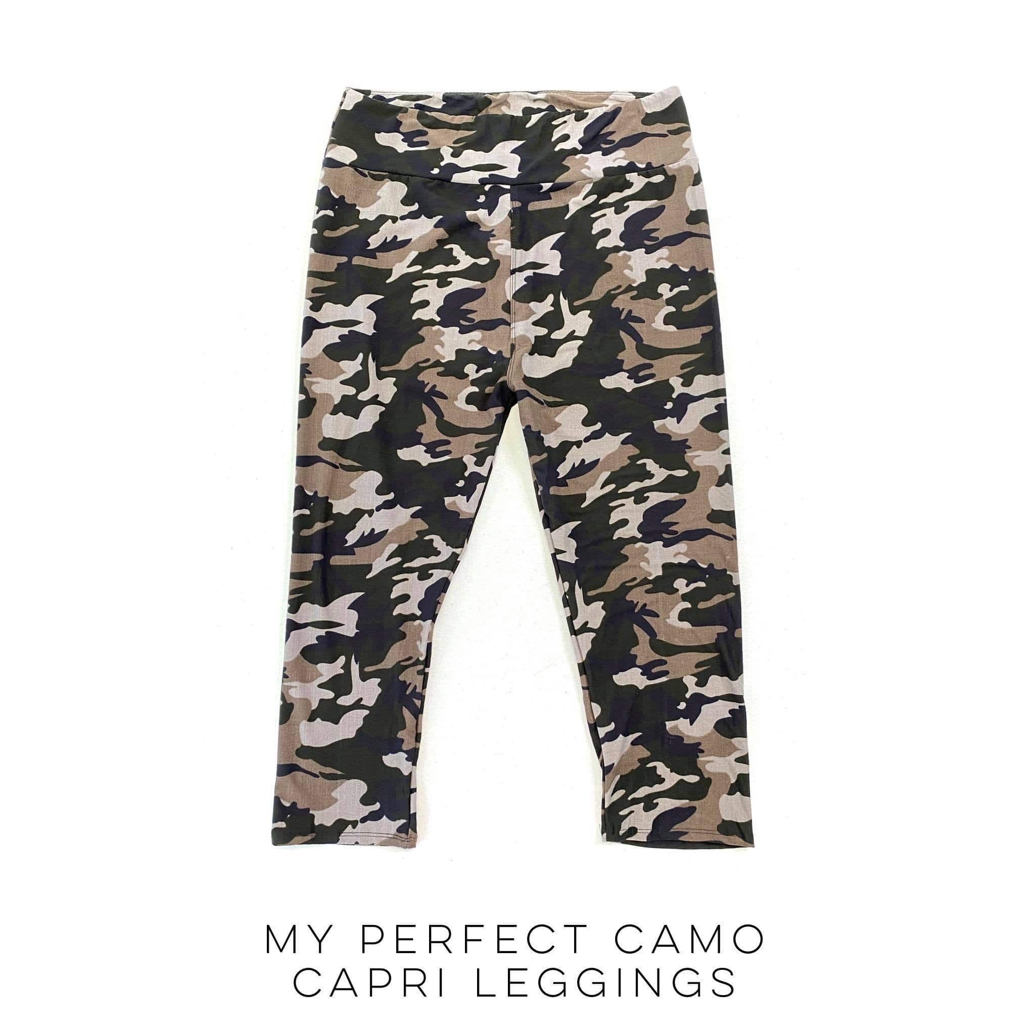 My Perfect Camo Capri Leggings-Boutique Only-Stay Foxy Boutique, Florissant, Missouri