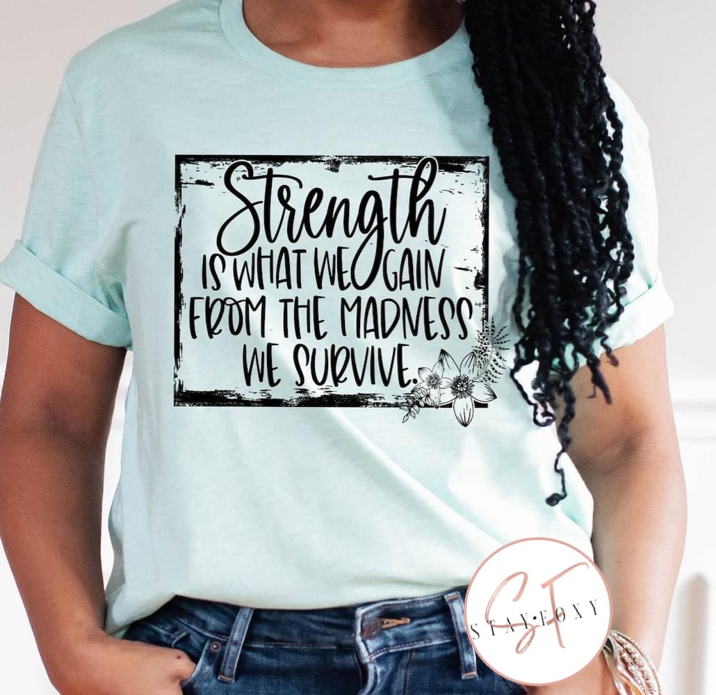 Strength Graphic T #316-Graphic T-Stay Foxy Boutique, Florissant, Missouri