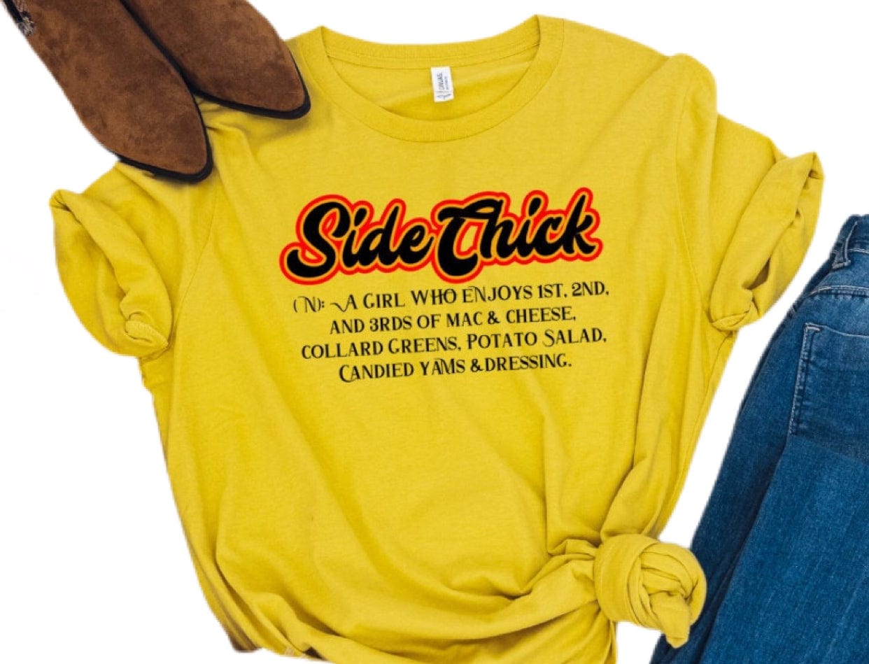 Soul Food Side Chick Graphic T-Graphic T-Stay Foxy Boutique, Florissant, Missouri