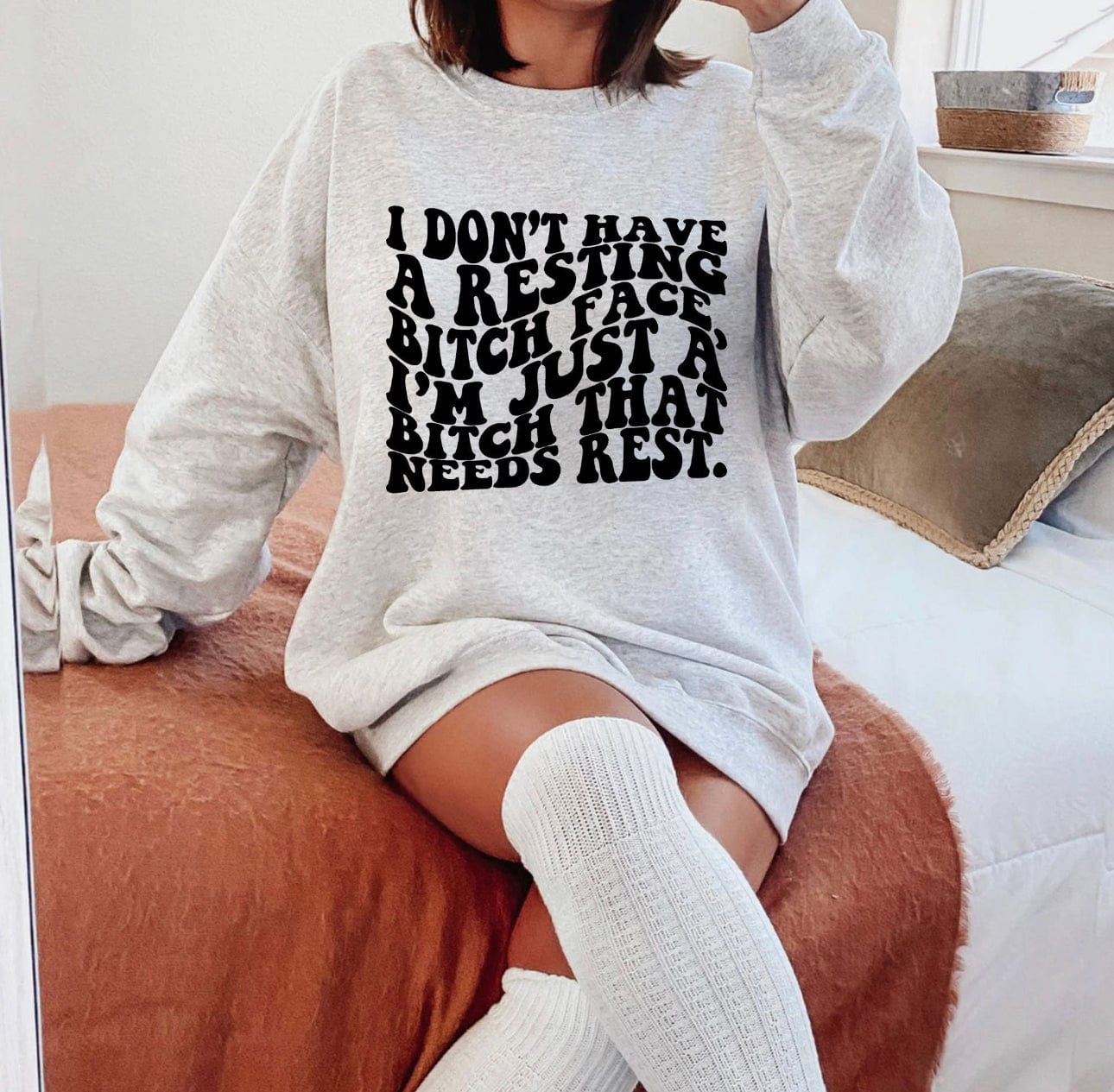 Resting Face Graphic T-Graphic T-Stay Foxy Boutique, Florissant, Missouri
