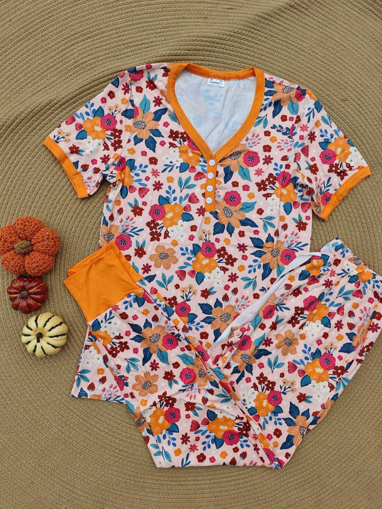 PREORDER: Fall Jogger Pajama Set In Assorted Prints-Womens-Stay Foxy Boutique, Florissant, Missouri