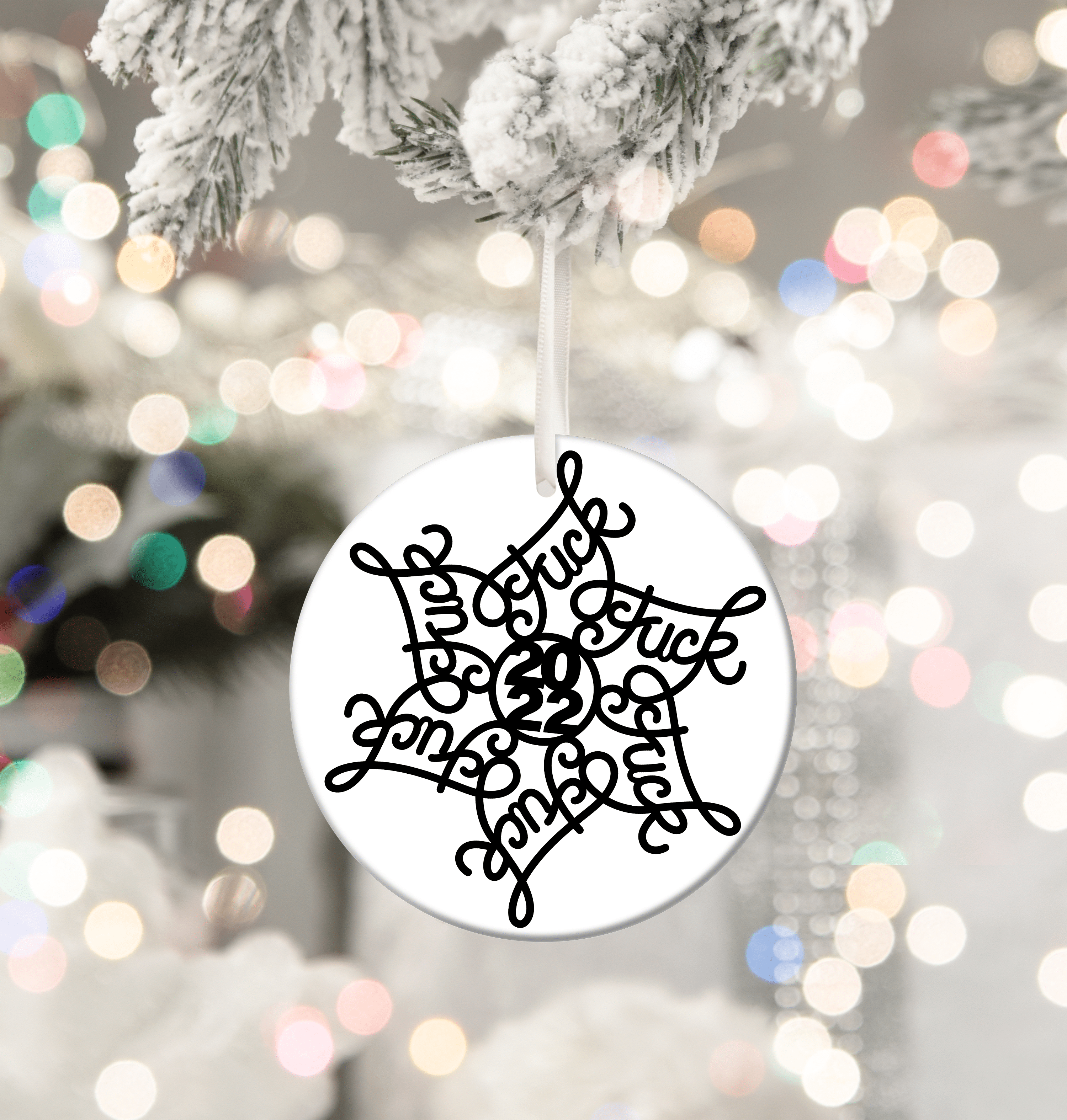 Snarky Middle Sized Ornament-Stay Foxy Boutique, Florissant, Missouri