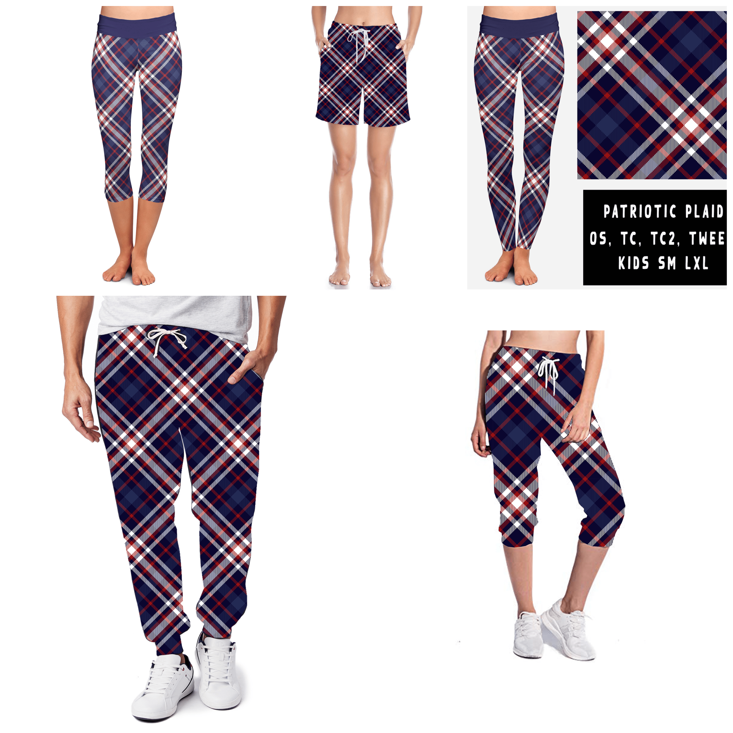 BATCH 56- PATRIOTIC PLAID-Stay Foxy Boutique, Florissant, Missouri