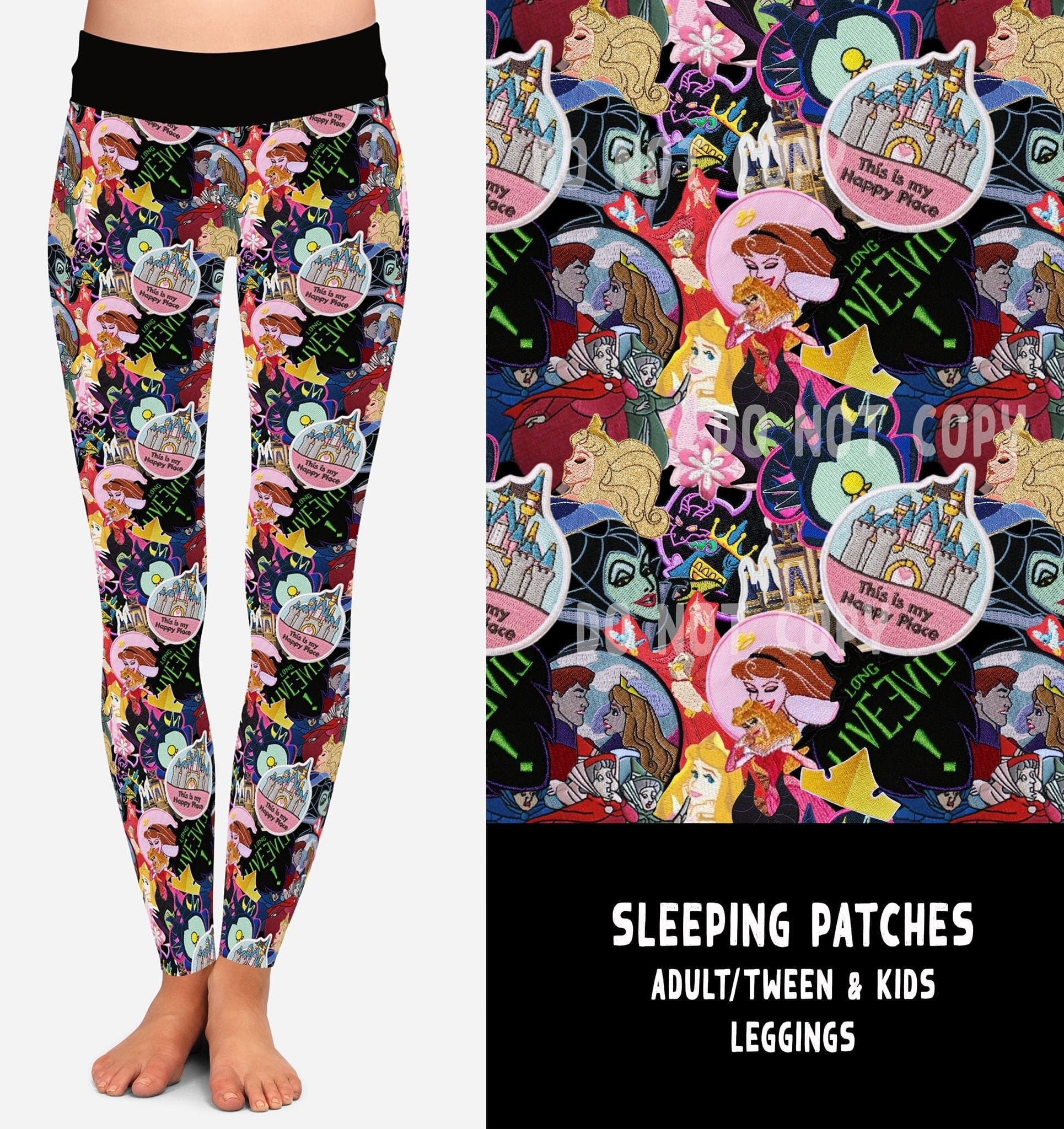 PATCH RUN-SLEEPING PATCHES LEGGINGS/JOGGERS-Stay Foxy Boutique, Florissant, Missouri
